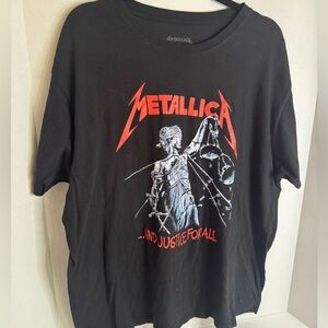 Metallica “…And Justice for All” Band Tee Men’s 2XL Graphic Rock T-Shirt